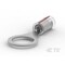 Te Connectivity Ring Terminal, 3/8 in Stud Size, 22 AWG, PVF2 Insulated, Bare 53412-1 - alternate 1